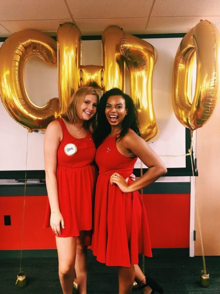 Serving as President of Chi Omega
