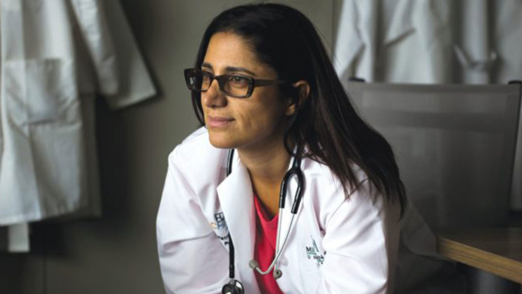 Dr. Mona Hanna-Attisha from the cover of her book What the Eyes Don't See, the 2019 First Pages selection