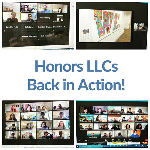 Honors LLCs on Zoom for their Spring LLC events