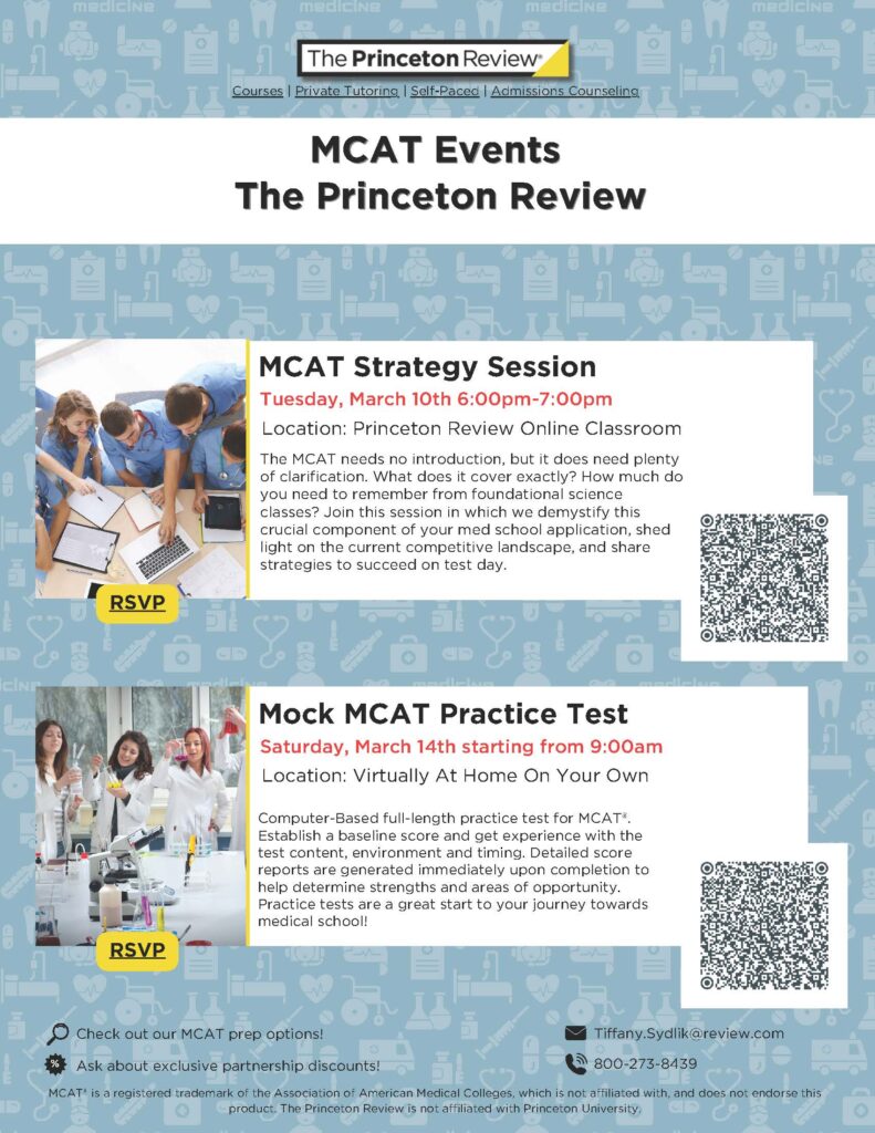 MCAT Strategy Session, Hosted by The Princeton Review