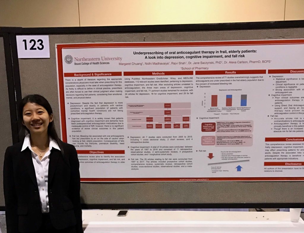 Underprescribing of oral anticoagulant therapy in frail, elderly patients: A look into depression, cognitive impairment, and fall risk
