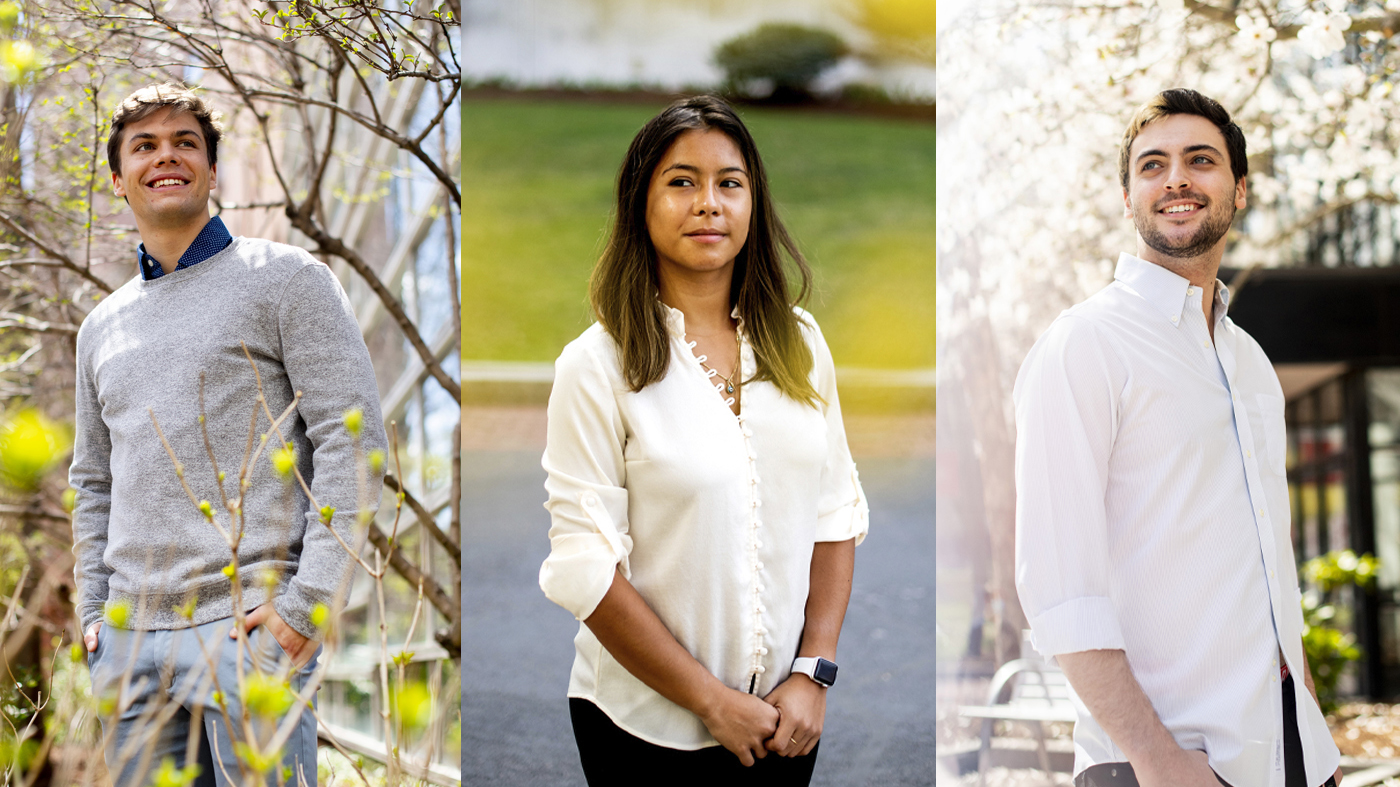 Goldwater Scholarships Go to 3 Undergrads Immersed in Promising Science